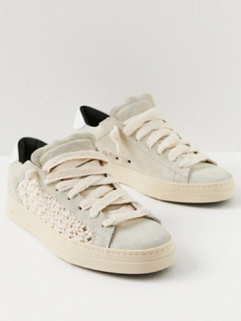 P448 Jack Macrame/Ecru Sneakers Size 36.